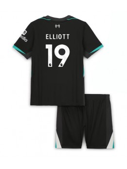 Liverpool Harvey Elliott #19 Dječji Gostujuci Dres kompleti 2024-25 Kratak Rukavima (+ kratke hlače)